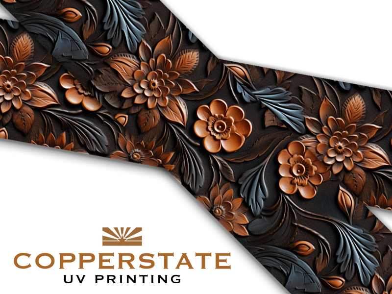 Carved Leather - Plume