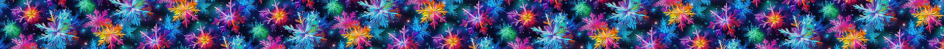 Rainbow Snowflakes