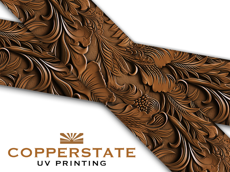 Carved Leather - Fleur