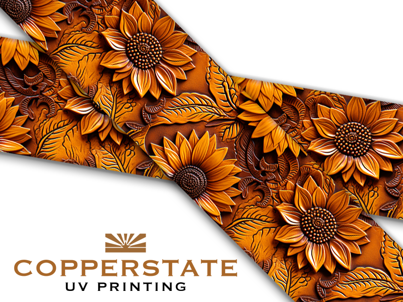 Carved Leather - Sunflowers