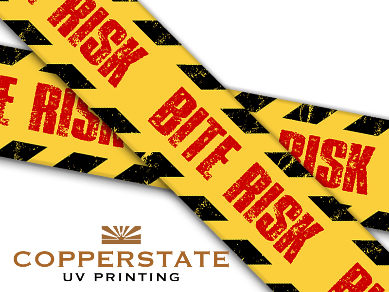 Caution Tape - Bite Risk – Copper State UV Printing