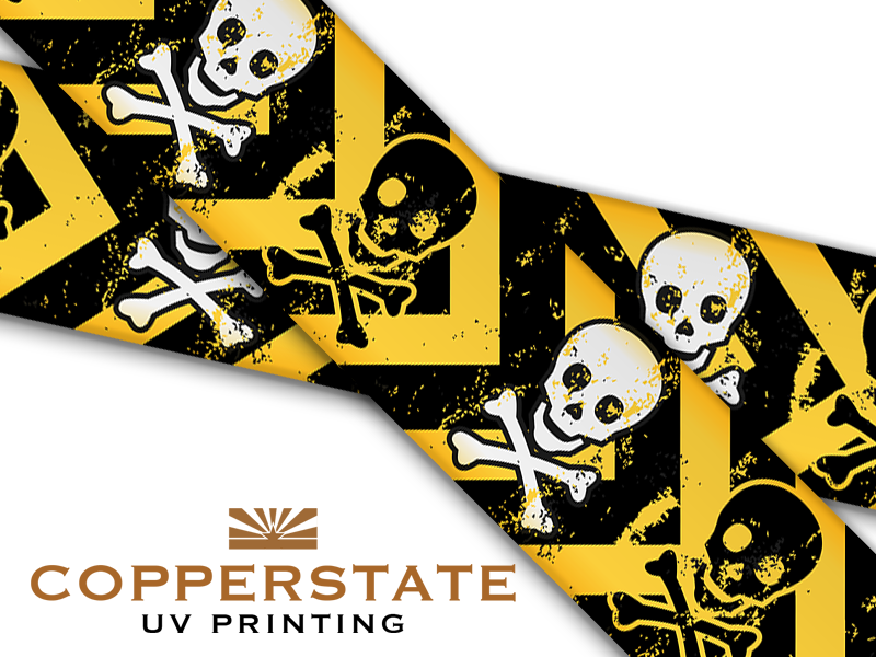 Caution Tape - Chevron Skulls