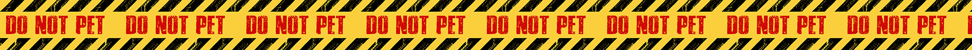 Caution Tape - Do Not Pet RED