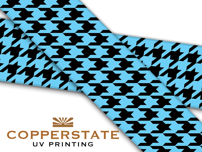 Houndstooth - Sky Blue/Black