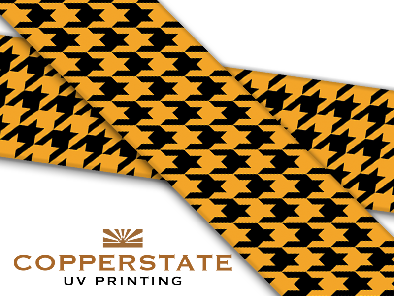 Houndstooth - Peach/Black