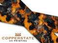 Orange & Black Marble