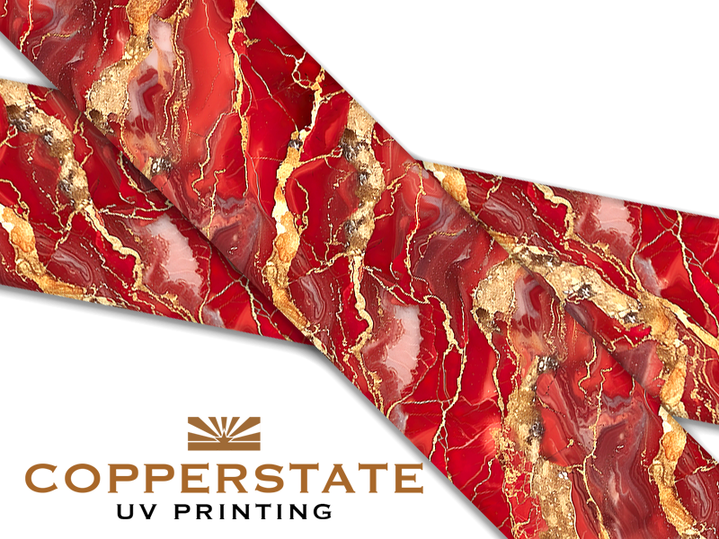 Red & Gold Marble