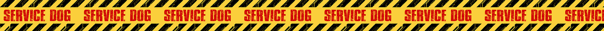 Caution Tape - Service Dog RED