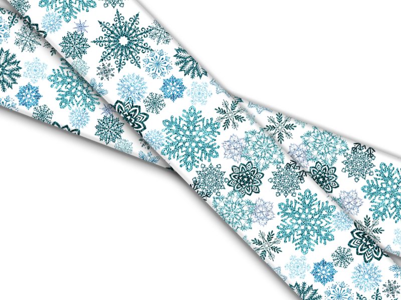 Teal Snowflakes