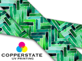 Watercolor Herringbone - Green