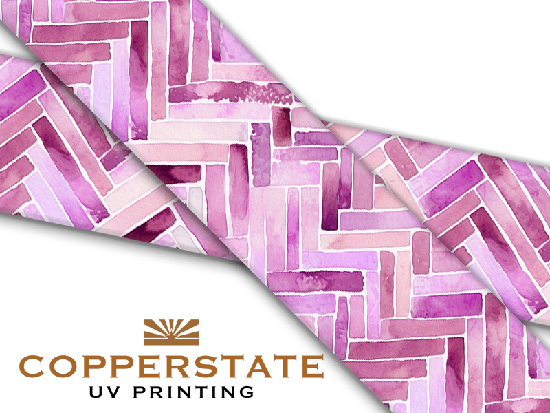 Watercolor Herringbone - Pink